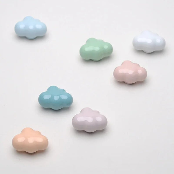 Ceramic Clouds Drawer Knob (Pack of 2)