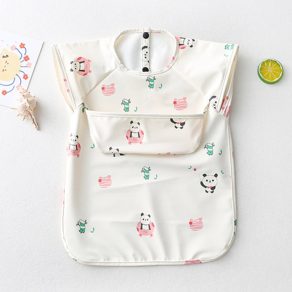 Short Sleeve Feeding Smock - Panda