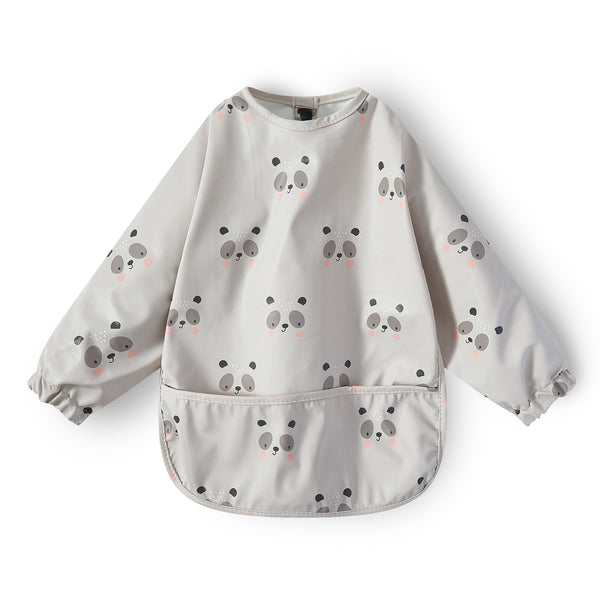 Long Sleeve Feeding Smock - Panda