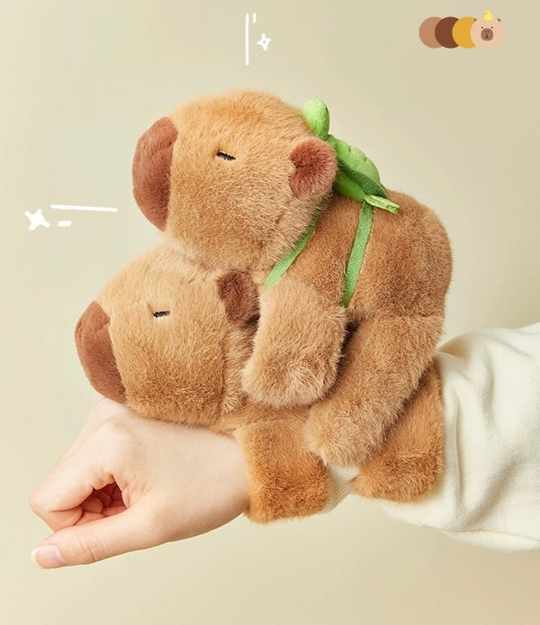 Plush Capybara Slap Bracelet